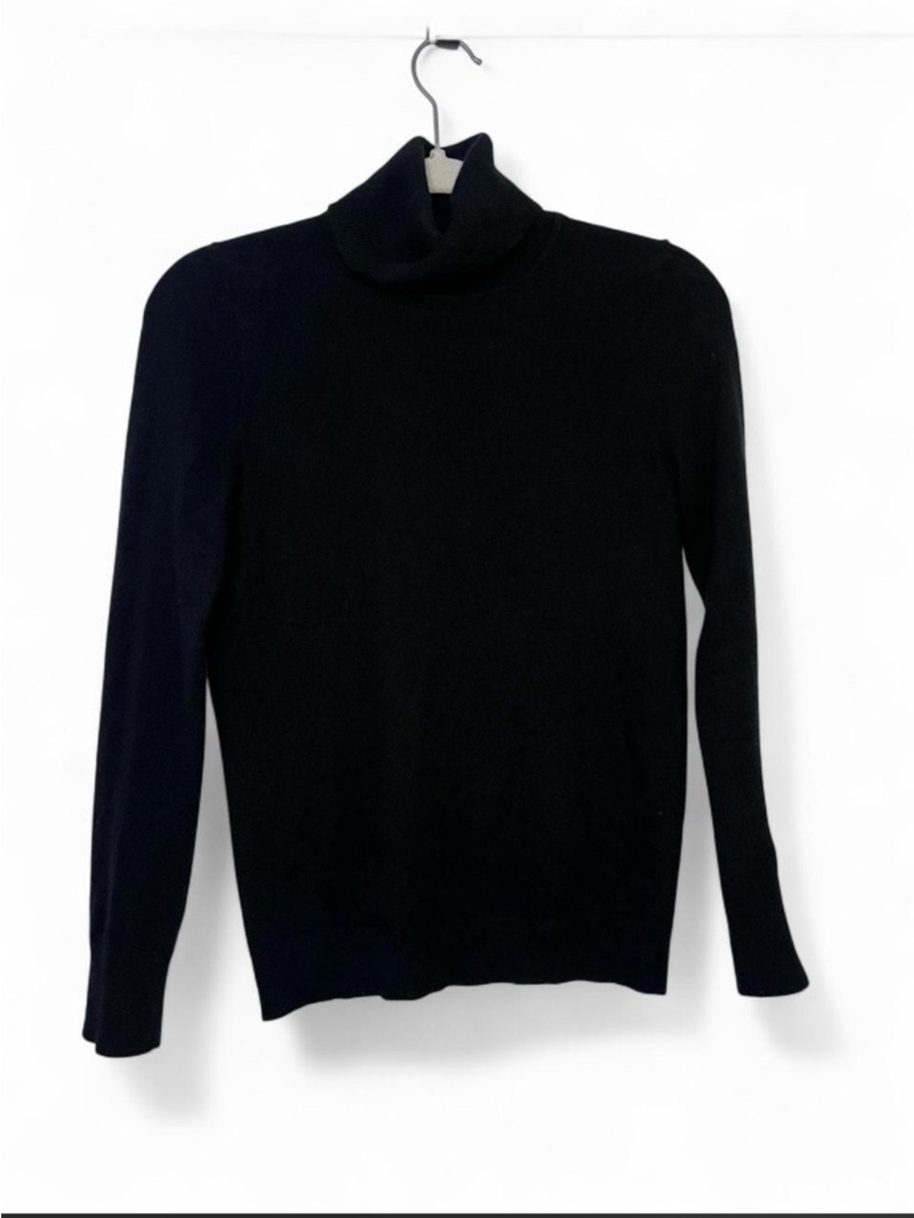 Talbots 100% Cashmere Black Turtleneck Sweater | Women's Small | Quiet Luxury